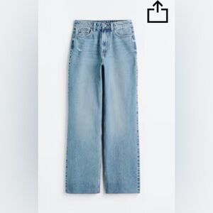 H&M Light Blue Wide Leg Jeans